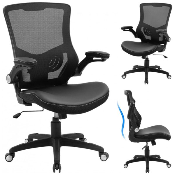 ectqlhxb33d90b_0 jpg - Cadeira de Escritório Ergonômica Giratória com Encosto Médio, X XISHE, Preto