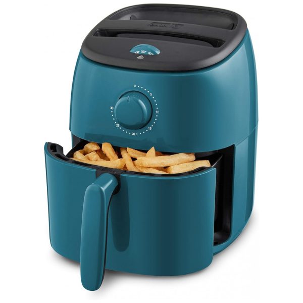 ectqlt8xbph80b_0 jpg - Fritadeira Elétrica AirFryer 2.6L com Temperatura Ajustável, 1000W, 110v, DASH DCAF200GBTL02, Azul