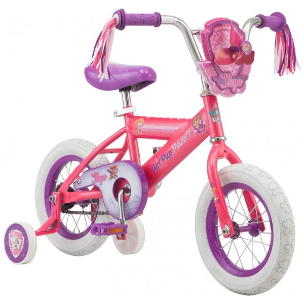 ectqm1vz3mr70b_0 jpg - Bicicleta Infantil Patrulha Canina com Rodas de Treinamento para Crianças de 2 a 4 anos, NICKELODEON, Rosa