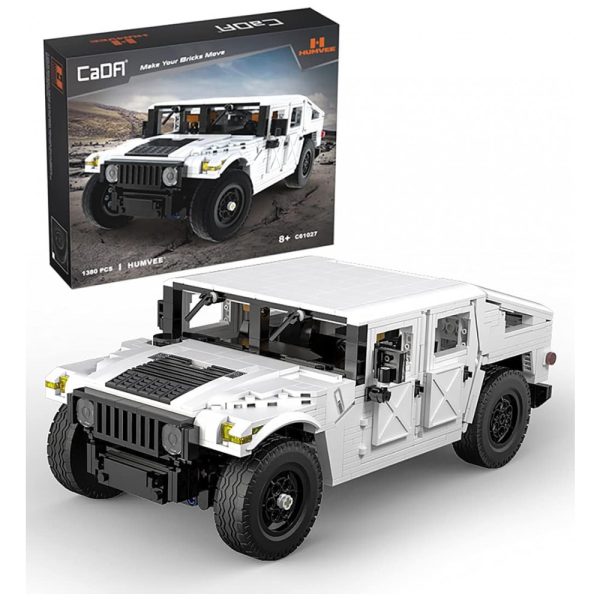 ectqm2whxd590b_0 jpg - Kit de Construção Carro com 1380 Peças para 8 Anos ou mais, DOMOB, Branco