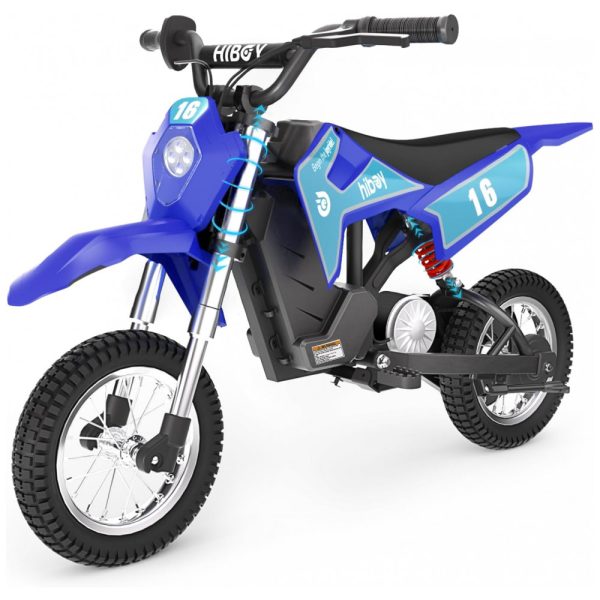 ectqm5rj9yz90b_0 jpg - Moto Elétrica Infantil DK1 Movida à Bateria 36V Atinge 27 km por hora, 300W Idade Rec 3 a 10 Anos, HIBOY, Azul