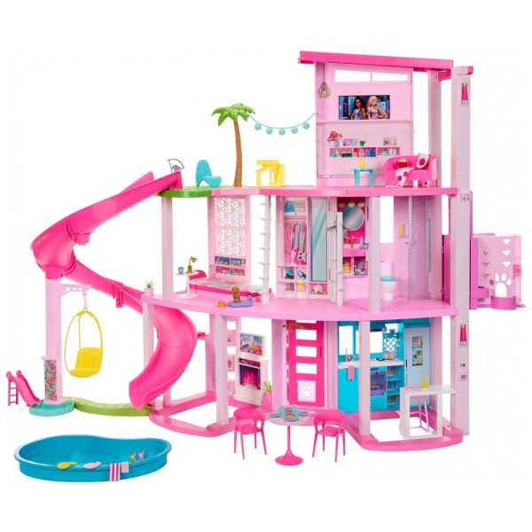 ectqm83jtjlb0b_0 jpg - Casa dos Sonhos da Barbie 2023 com 75 Peças, 3 Andares, Elevador, Rosa