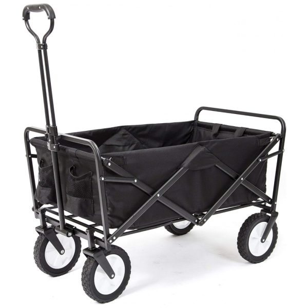 ectqmbvkwad10b_0 jpg - Carrinho Dobrável para Camping e Jardim, Capacidade 70kg, MAC SPORTS, Preto