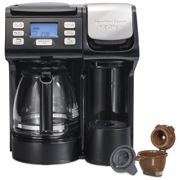 ectqmfnyzh590b_0 jpg - Cafeteira Elétrica Programável 1.6L com Tela LCD e Painel de Controle, 1400W, 110v, HAMILTON BEACH 49902, Preto