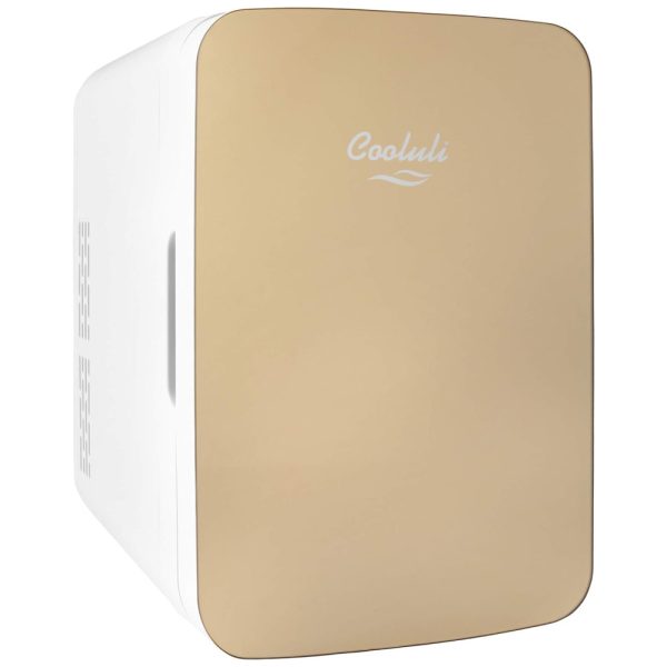 ectqmk9zt8y70b_0 jpg - Geladeira e Frigobar para carro, Portátil, 1 240V, 12V, L, COOLULI Infinity 10 Liter Gold Mini Fridge, Dourado