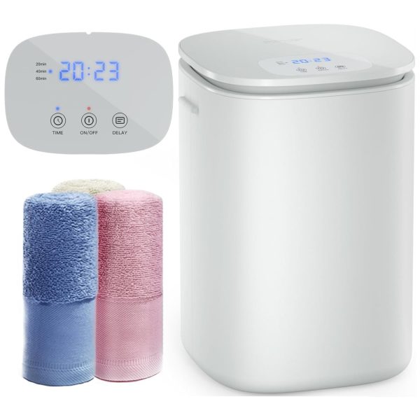 ectqmmgyh3bc0b_0 jpg - Aquecedor de Toalha Elétrico 26L com Aquecimento Automático, Timer de 60 Minutos e Tempo de Atraso de Até 24H, 110V, DOACE H 163, Branco