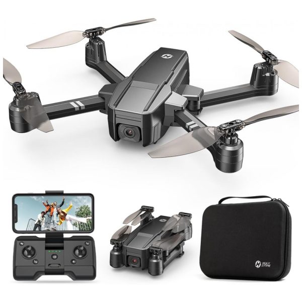 ectqmyjvgt780b_0 jpg - HS440 Drone Drobrável com Câmera HD WiFi Controle de Voz e Sensor de Gravidade, HOLY STONE, Preto