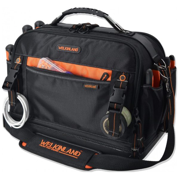 ectqmylt6x990b_0 jpg - Bolsa de Ferramentas Organizadora com 42 Compartimentos, WELKINLAND WO21047, Preto