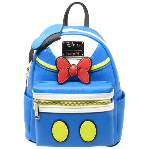 ectqn7515bj70b_0 jpg - Mini Mochila Escolar Infantil Loungefly Disney Pato Donald para Crianças a Partir de 5 Anos, Azul