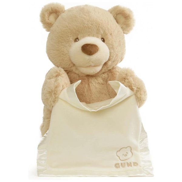 ectqn8zzz5p70b_0 jpg - Pelúcia Urso Peek A Boo para Crianças Maiores de 1 Ano, GUND 6053525, Marrom