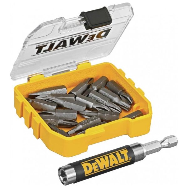 ectqnbw4x6z70b_0 jpg - Conjunto de Guia de Acionamento Magnético 18 peças, DEWALT DWAF2058CS, Amarelo