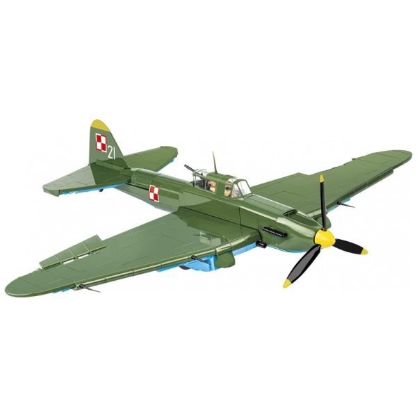 ectqnbyjfx6c0b_0 jpg - Kit de Construção Avião IL 2M3 do Museu do Exército Polonês com 627 Peças, COBI, Verde