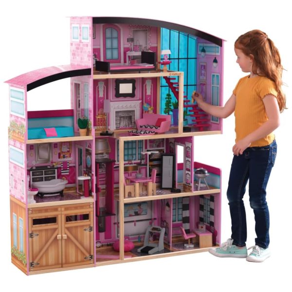 ectqng2gqfx60b_0 jpg - Casa de Bonecas com 30 Acessórios, Luzes e Sons para Crianças a partir de 3 anos, KIDKRAFT 65949, Rosa