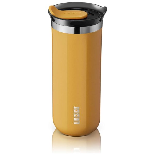 ectqnmmyy9890b_0 jpg - Copo para Café 435 mL Isolado a Vácuo Aço Inox Duplo com Tampa, Âmbar, WACACO Octaroma, Dourado