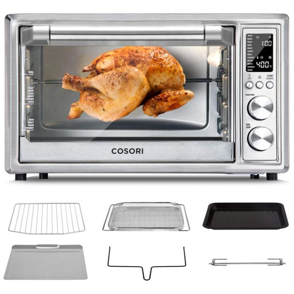 ectqnmqn76w70b_0 jpg - Forno Air Fryer 12 em 1 Com Desidratador 30L e 4 Acessórios, 110V 1800W, COSORI CO130 AO, Prateado