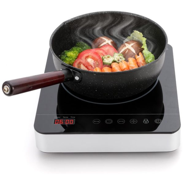 ectqnn196zw90b_0 jpg - Cooktop de Indução Elétrico Portátil com 9 Níveis de Potência, Temporizador 3H e Trava de Segurança para Crianças, 110V 1800W, Weceleh, Preto