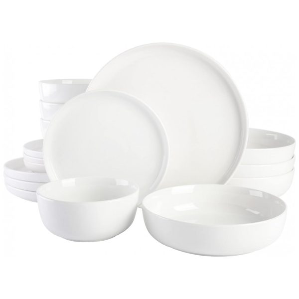 ectqnnnvcgt90b_0 jpg - Aparelho de Jantar com 16 Peças de Porcelana Ideal para 4 Pessoas, Gibson Home Oslo, Branco