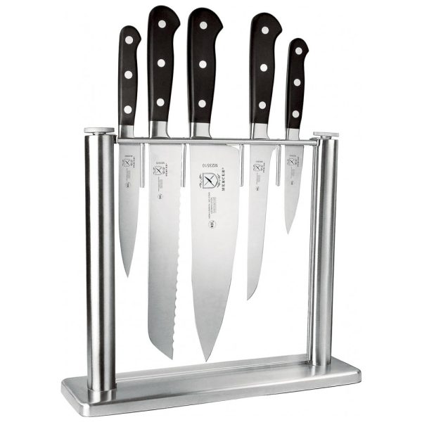 ectqoemn8a400b_0 jpg - Conjunto de Facas em Aço Inoxidável com Bloco de Bancada, 6 Peças, MERCER CULINARY M23500, Preto