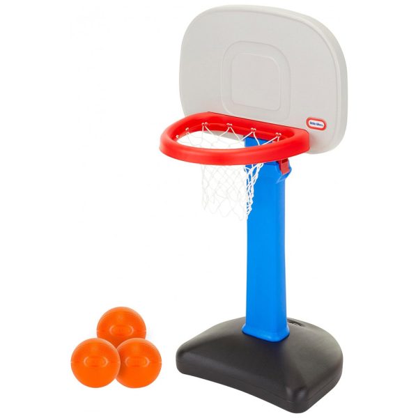 ectqojw2a5c10b_0 jpg - Conjunto de Basquete com Altura Ajustável e 3 Bolas, LITTLE TIKES XCC642340, Azul