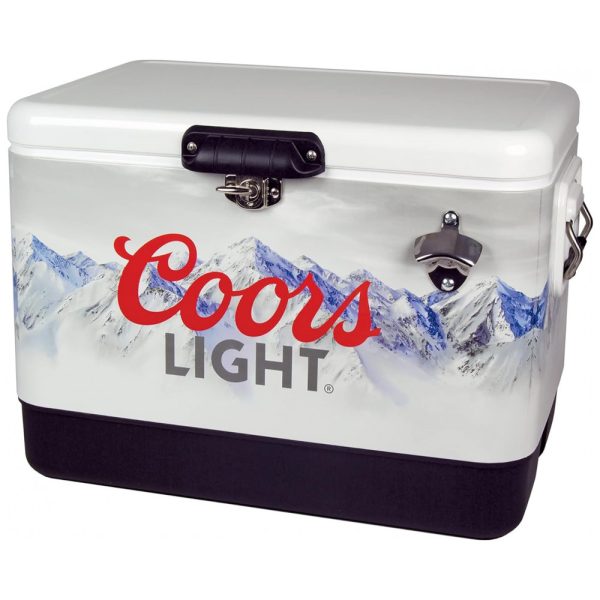 ectqommlrje10b_0 jpg - Cooler Térmico Portátil 50 Litros com Alça e Abridor, Koolatron Coors Light, Branco