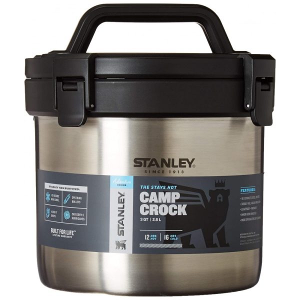 ectqp4zgm6l70b_0 jpg - Pote de Aço Inoxidável com Isolamento a Vácuo, Capacidade 2.8L, STANLEY 10 01875 027, Prateado