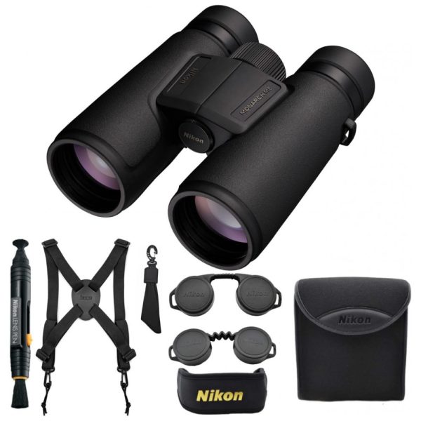 ectqp5gynzj90b_0 jpg - Binóculos 12x42 para Adultos com 3 Acessórios, Nikon Monarch M5, Preto