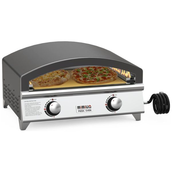 ectqp9tjnwy80b_0 jpg - Forno de Pizza a Gás Portátil Aço Inoxidável e Multifuncional, Mimiuo, Preto