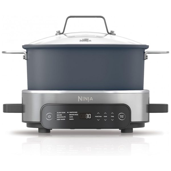 ectqpf67phdc0b_0 jpg - Panela Elétrica 6 Litros 8 em 1 Substitui 10 Ferramentas de Cozinha, 110V 1400W, Ninja MC1101, Azul