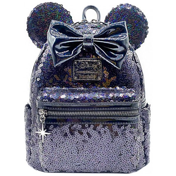 ectqpn22nj1b0b_0 jpg - Mini Mochila Escolar Infantil Loungefly Minnie Mouse para Crianças, Lantejoulas Preta