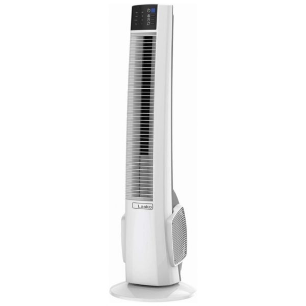 ectqpnpyht180b_0 jpg - Ventilador de Torre Oscilante com Controle Remoto, Temporizador e 4 Velocidades Silenciosas, 110V, Lasko T38400, Branco