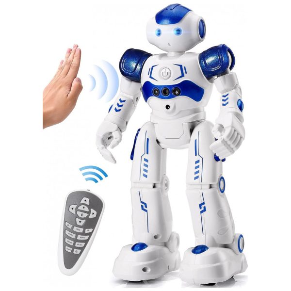 ectqpqszlwr70b_0 jpg - Brinquedo Robô Educativo Inteligente Eletrônico e Recarregável para Crianças 3 Anos ou Mais, KINGSDRAGON, Branco