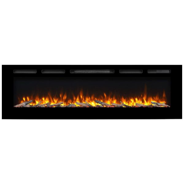 ectqpqy5x7770b_0 jpg - Lareira Elétrica de Embutir A50x172L, com Controle Remoto, 1500W, 110v, PURAFLAME EF175B, Preto