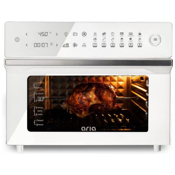 ectqq1ntgwx90b_0 jpg - Forno Elétrico de Bancada 35 Litros com Controle Digital e Função Air Fryer 110V 1500W, Aria, Branco