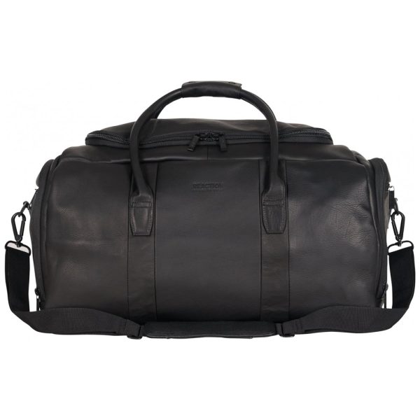 ectqq1pav1k10b_0 jpg - Reação Bolsa de Viagem de Couro, KENNETH COLE REACTION 580845, Preto