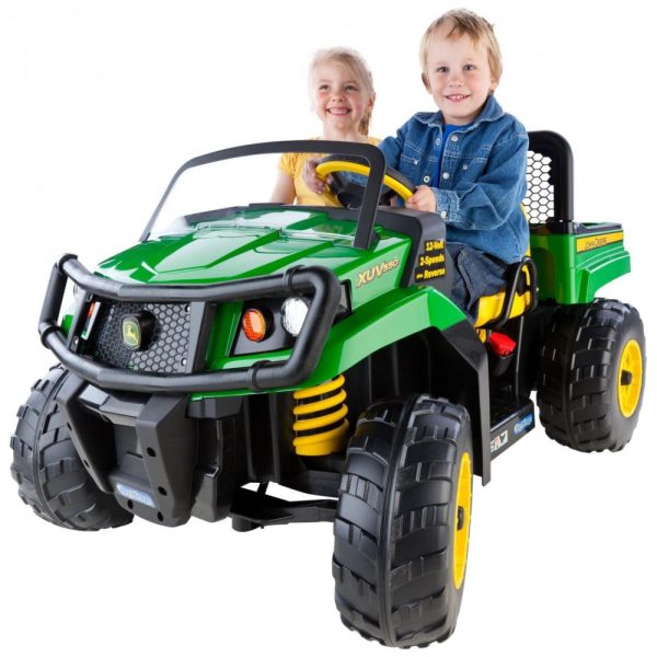 ectqqelwkw500b_0 jpg - Carro, Carrinho Elétrico Infantil a Bateria 12V 2 Assentos para até 58 kg, 3 a 8 Anos, PEG PEREGO IGOD0063, Verde