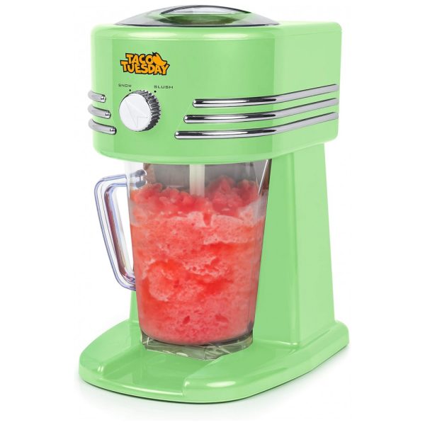 ectqqvkgc2880b_0 jpg - Máquina de Bebidas1,1 Litros para Margarita com Bico de Fluxo em Aço Inox, 110V, Nostalgia, Verde