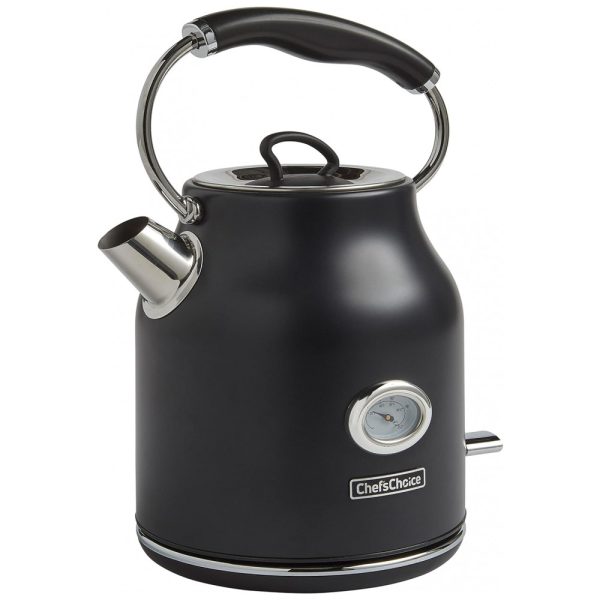 ectqqxhqhhk90b_0 jpg - Chaleira Elétrica 1.7L, Aço Inoxidável, 1500W, 110v, CHEFSCHOICE KTCC17MB13, Preto