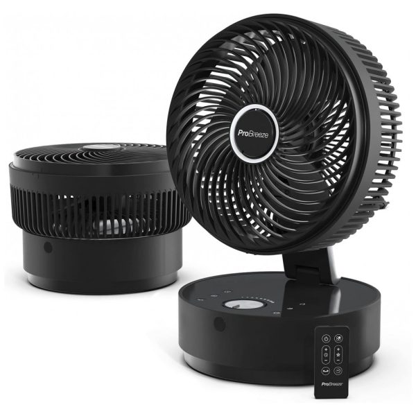 ectqr1pwb7q80b_0 jpg - Ventilador de Mesa Portátil com 24 Velocidades e 4 Modos, 110v, PRO BREEZE, Preto