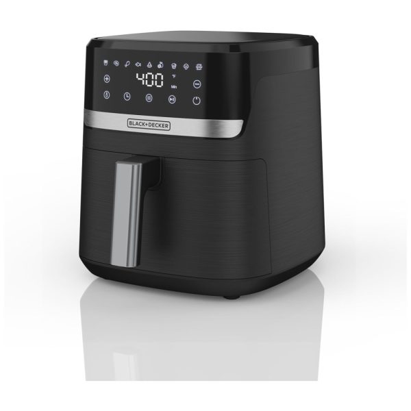 ectqr2jny33d0b_0 jpg - Air Fryer 3,5L com 9 Funções Predefinidas, Painel Digital, Desligamento Automático e Lembrete de Agitação, 110V 1300W, BLACK DECKER AFBD42, Preta