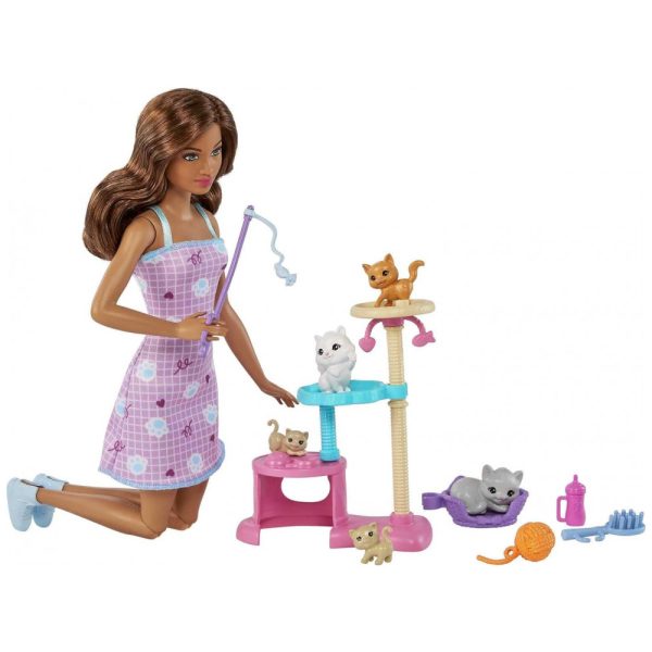 ectqr39fcln90b_0 jpg - Boneca Barbie Cuidadora de Animais com 5 Acessórios e Pets