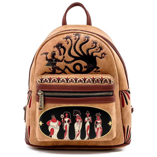 ectqr8r8j3s80b_0 jpg - Mochila Escolar Infantil Loungefly Disney Hércules para Crianças a Partir de 10 Anos, Marrom