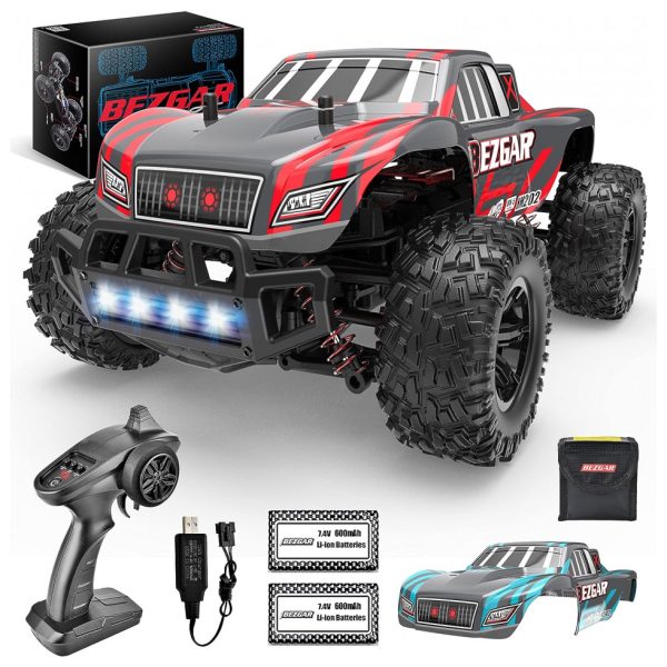 ectqrblxlp790b_0 jpg - Carrinho de Controle Remoto BEZGAR HM202 Escala 120, Off Road, Vermelho