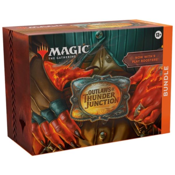 ectqrbyx14tc0b_0 jpg - Magic The Gathering Outlaws of Thunder Junction com 9 Boosters de Jogo, 30 Cartas de Terreno e Acessórios Exclusivos