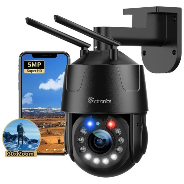 ectqrmzd3jzb0b_0 jpg - Câmera de Segurança Externa com 5MP 30X Zoom Óptico IP66 e Detecção Humana, Ctronics, Cinza