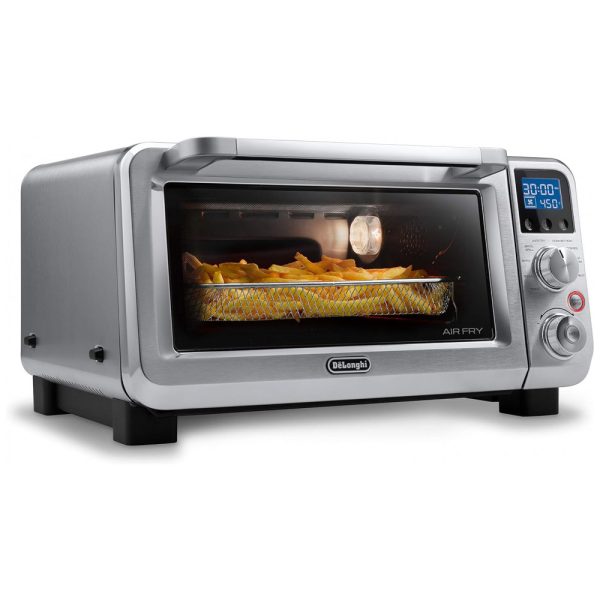 ectqs49rl2y70b_0 jpg - Forno Elétrico de Bancada 9 em 1, Capacidade 14L, 1800W, Aço Inoxidável, 110v, DELONGHI EO141164M, Prateado