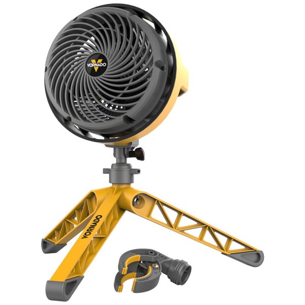 ectqs8jwwh870b_0 jpg - Ventilador com Base Triple e Anexamento de Braçadeira, 110V 53W, Vornado EXO5, Amarelo