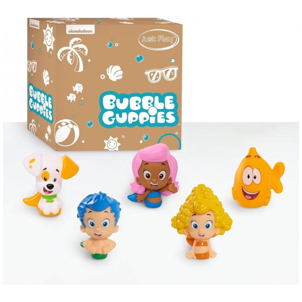 ectqsczc94480b_0 jpg - Hora do Banho Bubble Guppies com 5 Personagens Divertidos para Crianças de 3 Anos ou Mais, JUST PLAY, Azul