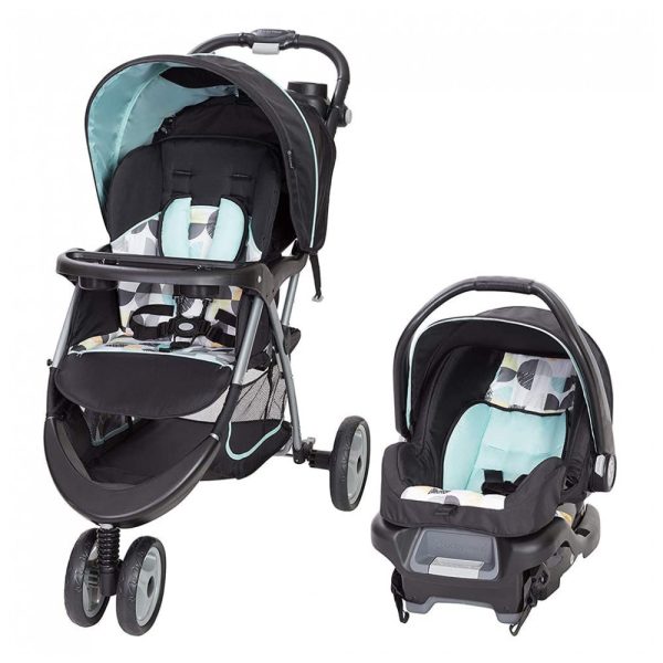 ectqsff426970b_0 jpg - Carrinho de Bebê com Cadeira para Carro Baby Trend EZ Ride com Posição de Reclinação Ajustáveis, Preto