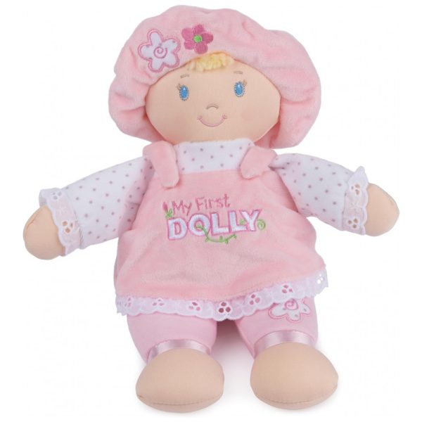 ectqsh4iz2100b_0 jpg - Pelúcia Dolly Loira para Crianças Maiores de 1 Ano, GUND 059033, Rosa