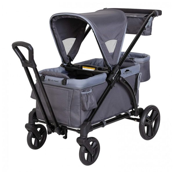 ectqsh6c92580b_0 jpg - Carrinho de Passeio Infantil 2 em 1 para Crianças de até 49 kg, BABY TREND WG01D13A, Cinza